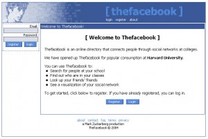 facebook_2005_screenshot Facebook Home Page in 2005