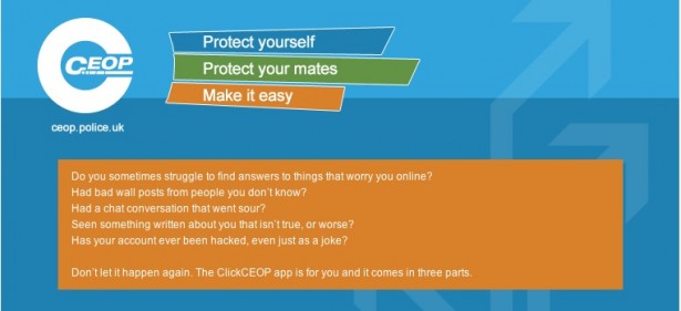 Image of CEOP Facebook Application