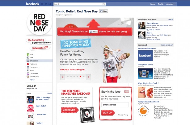 Comic Relief Welcome